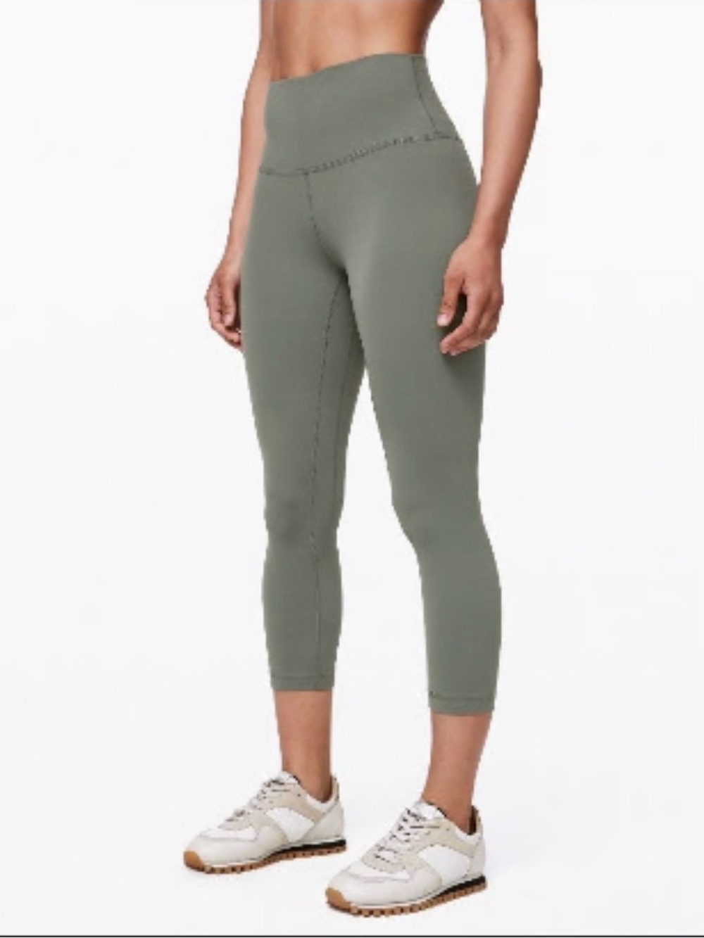 lululemon align athletica High-Rise Cropped Leggings - Olive Green